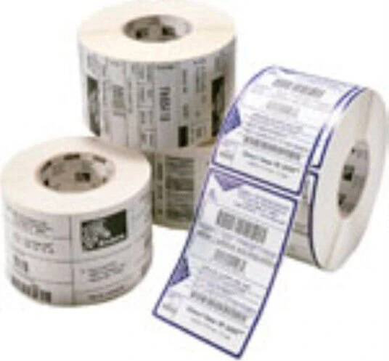 Zebra z-select 2000t thermal transfer paper labels 57x19mm matte white coated permanent adhesive 3315/roll 12 rolls-null