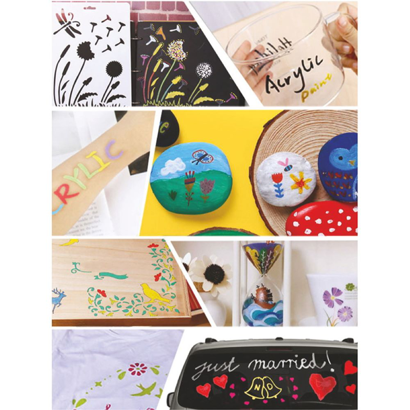 Product image: Centrum acrylic paint markers set 8col. 1-3mm tip, , medium-null