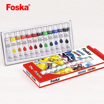 Acrylic colors set x12(12ml) foska