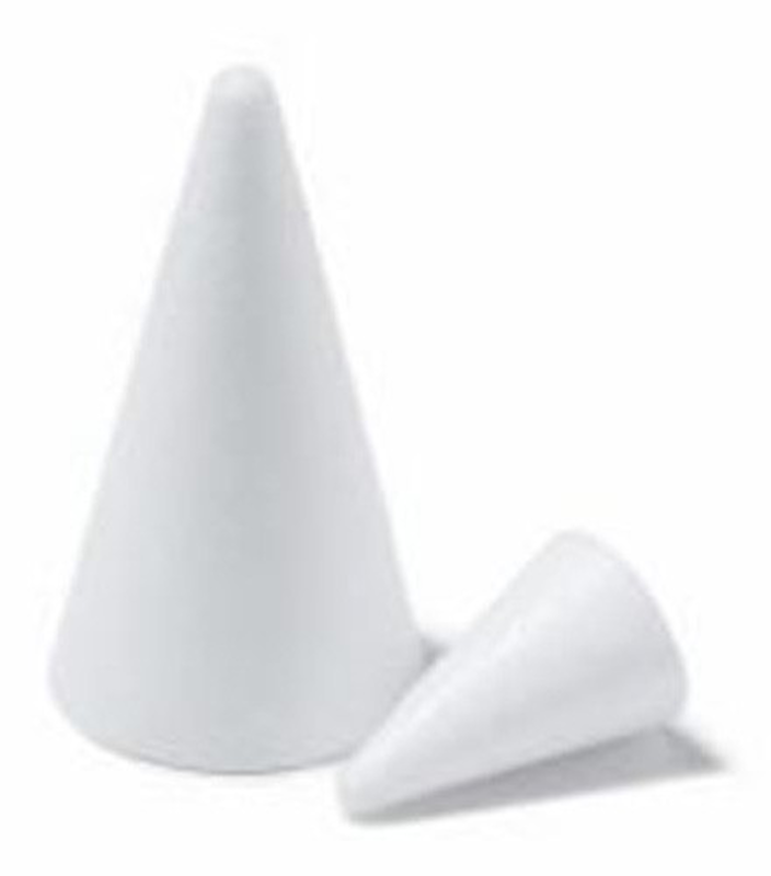 Polystyrene cone 9x21cm, , medium-null