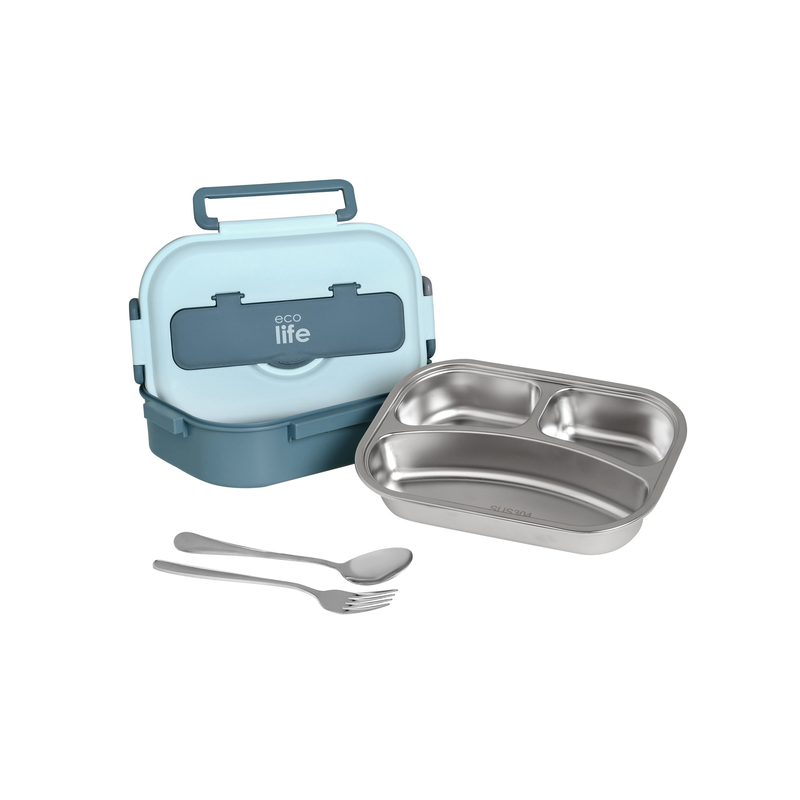 Product image: Ecolife lunch box light blue 1lt, , medium-null
