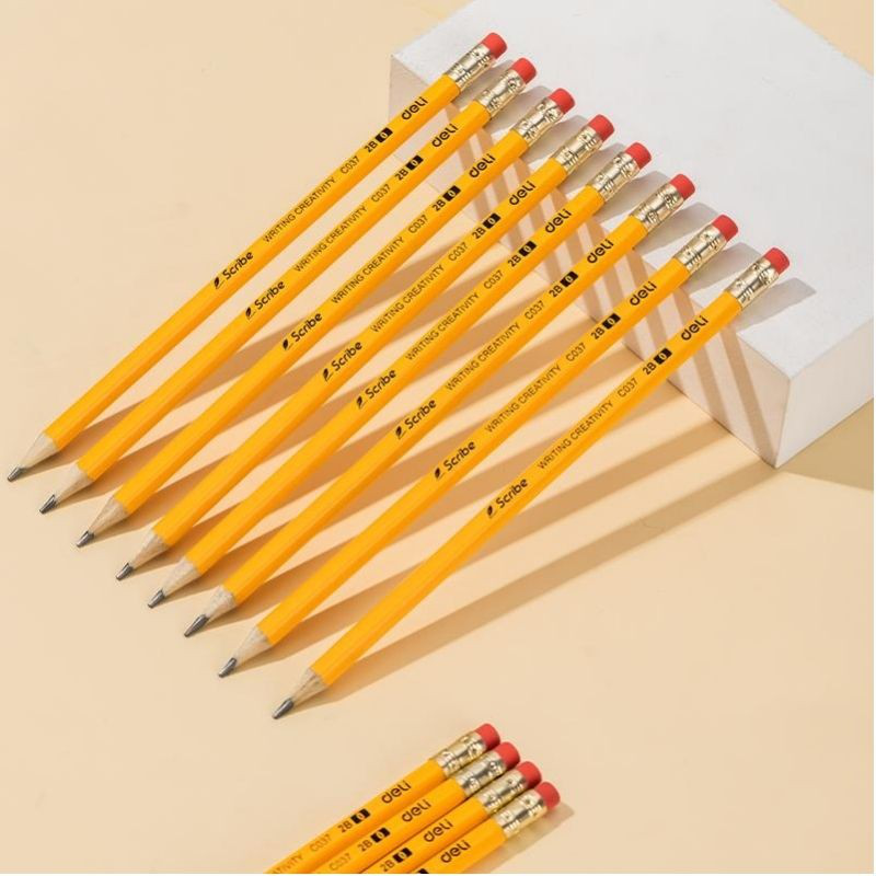 Deli graphite pencil 2b wieras 4pcs, , medium-null