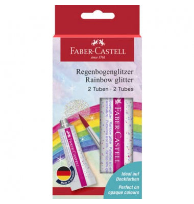 Faber castell rainbow glitter 2 x 12ml