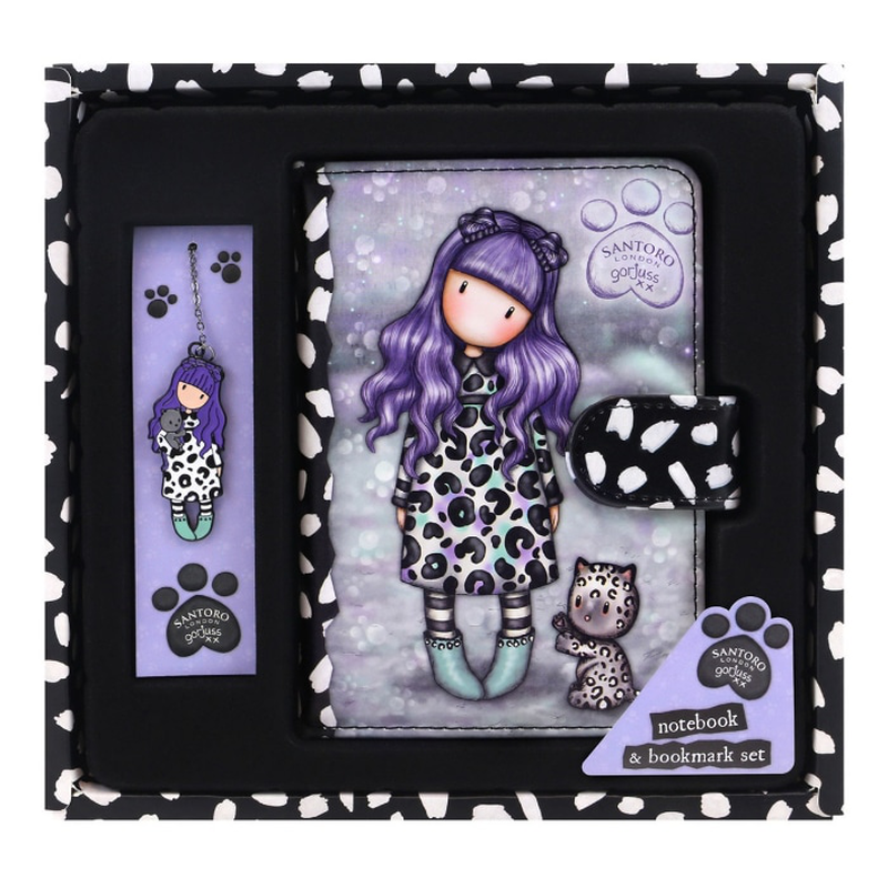 Gorjuss - notebook with bookmark set - smitten kitten, , medium-null