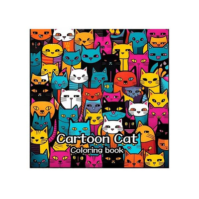 Coloring book – cartoon γάτες, , medium