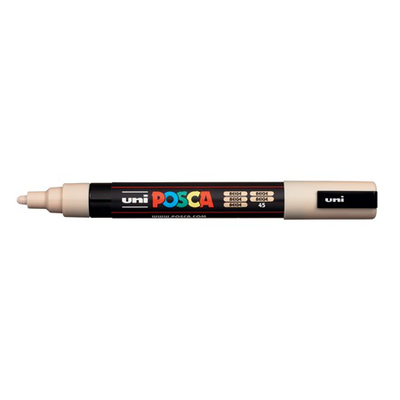 Uni posca bullet tip paint marker pc-5m 1.8-2.5mm beige, , medium