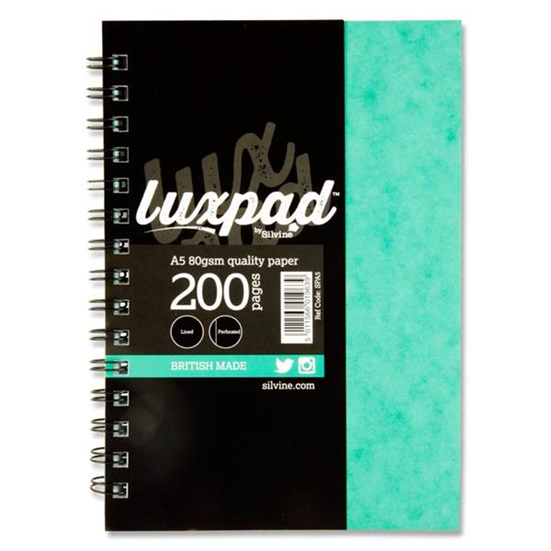 Silvine a5 wiro lux pad 200 pages, , medium-null