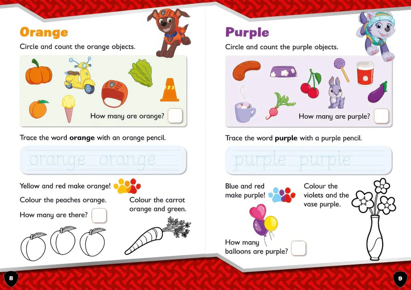 Product image: Paw patrol shapes & colours activity book, , medium-null
