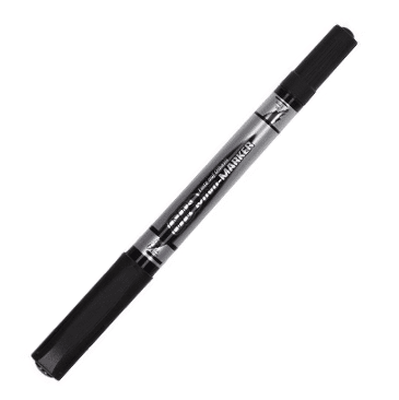 Tto twin permanent marker black for cd/dvd 403675, , medium
