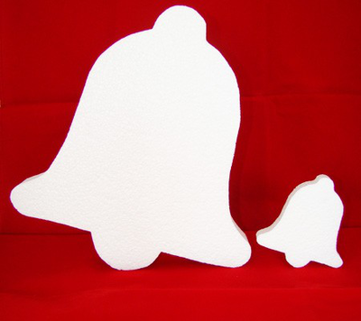Polystyrene bell flat 20x18.5x3cm, , medium