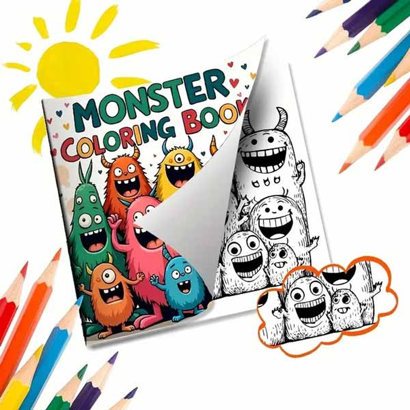 Coloring book - monster, , medium-null