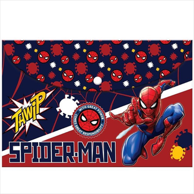 Spiderman folder with button a4 508531, , medium