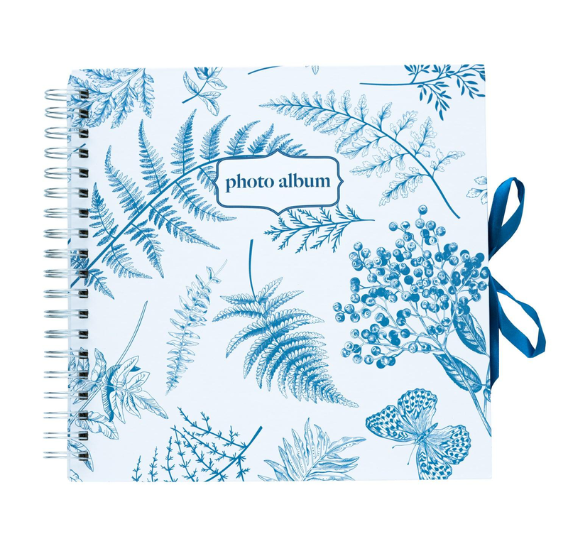 Blue nature scrapbook photo album 26x26cm 40 pages, , medium-null