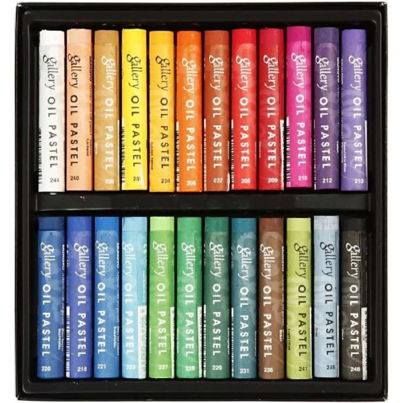 Gallery artists soft oil pastels 24pcs, , medium-null