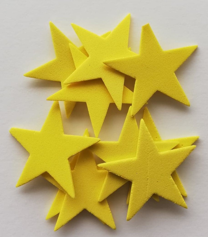 Product image: Foam christmas stars 3cm 10pcs, , medium-null