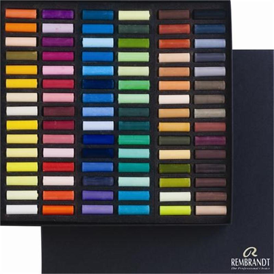 Royal talens rembrandt artists' soft pastels, boxed set of 90 half pastels, assorted colors (31823145), , medium