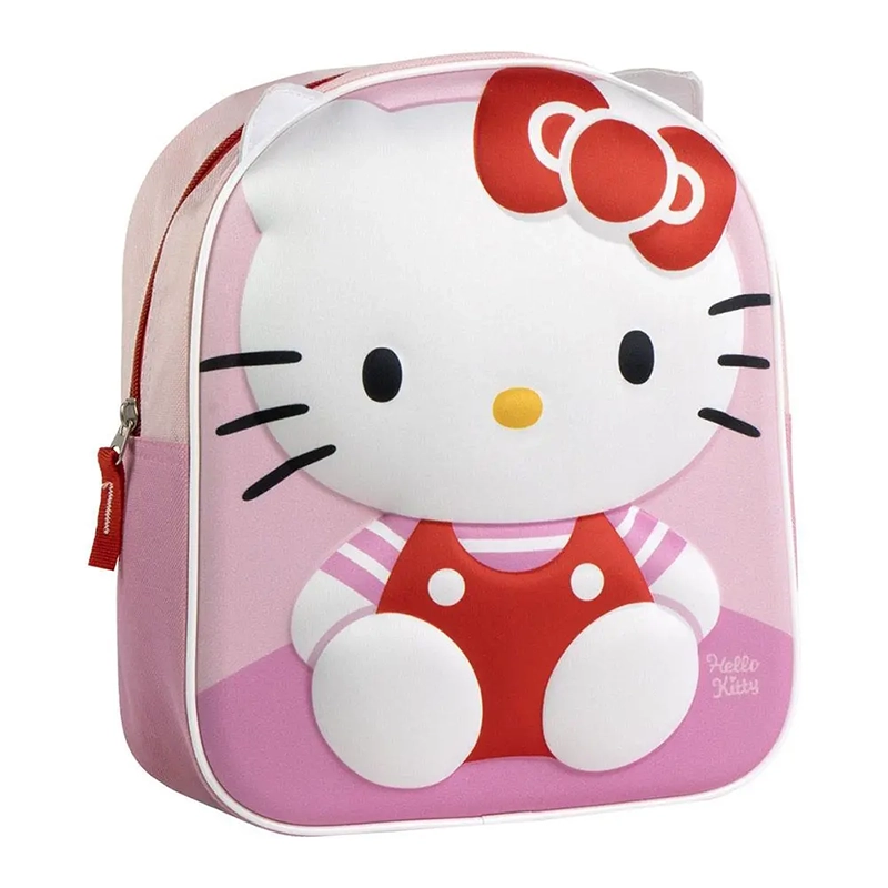3d preschool backpack 28cm hello kitty, , medium-null