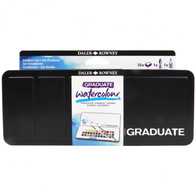 Daler-rowney graduate watercolour half-pan tin (39pc), , medium