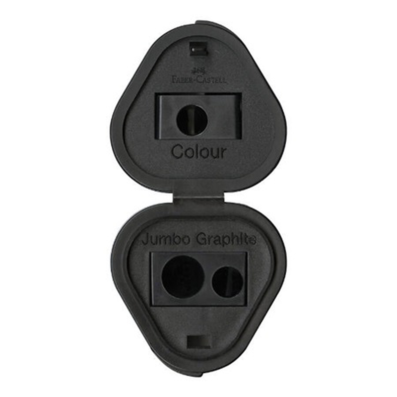 Faber castell trio sharpener black, , medium-null