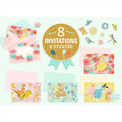 Fairy party invitation cards, , medium