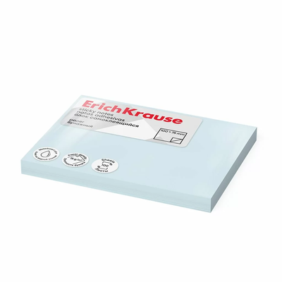 Erichkrause sticky notes 100x75 mm (100 sheets/pastel blue) 61716, , medium