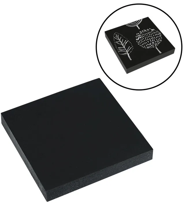 Eagle sticky notes set 75x75mm 100 sh black with 2 pens, , medium-null