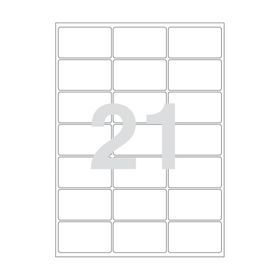 Agipa clear labels 63.5x38.1   119024  20 sheets, , medium