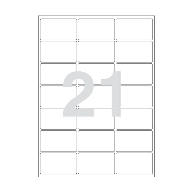 Product image: Agipa clear labels 63.5x38.1 119024 20 sheets, , medium-null