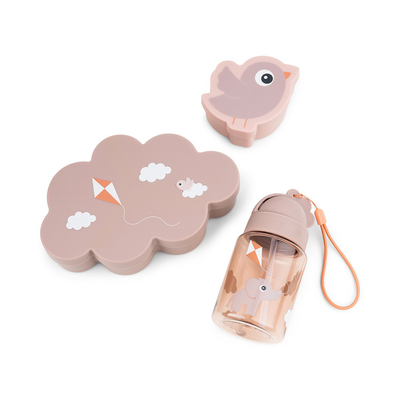 Done by deer lunch & snack box w/straw bottle playground - powder, , medium