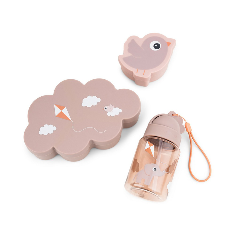 Done by deer lunch & snack box w/straw bottle playground - powder, , medium-null