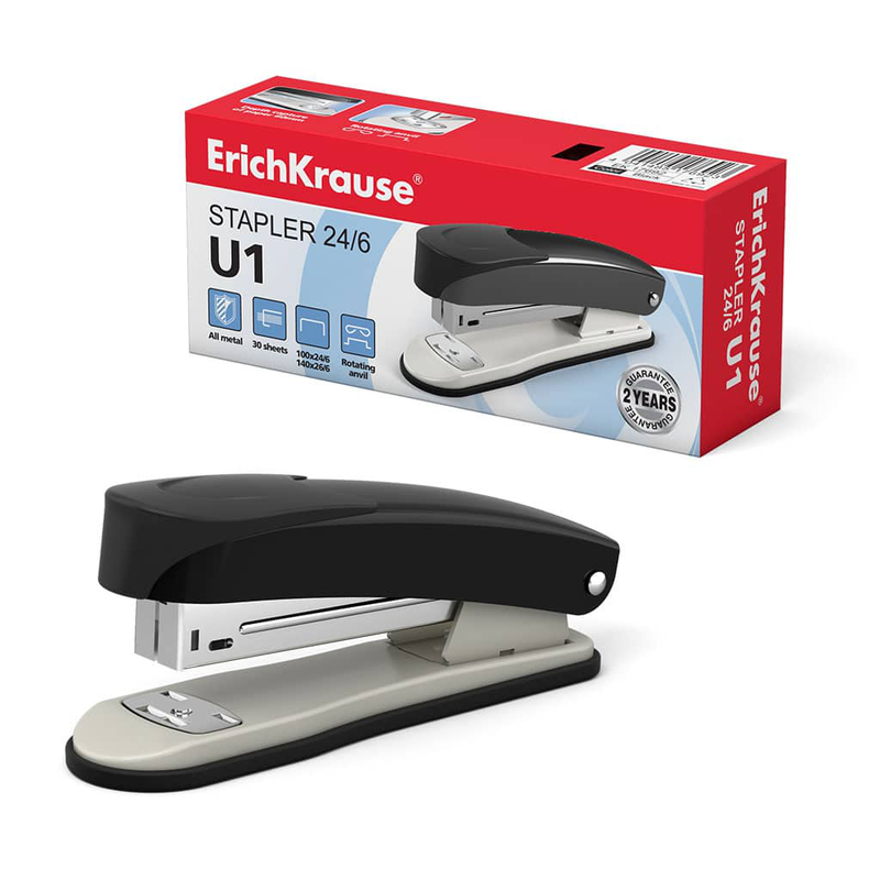 Erichkrause stapler 24/6 black 30 sheets 17692, , medium-null