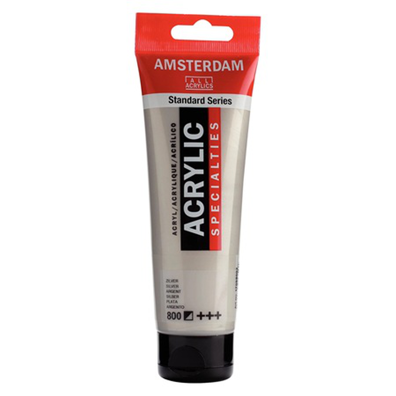 Amsterdam acrylic 120ml silver 800, , medium-null