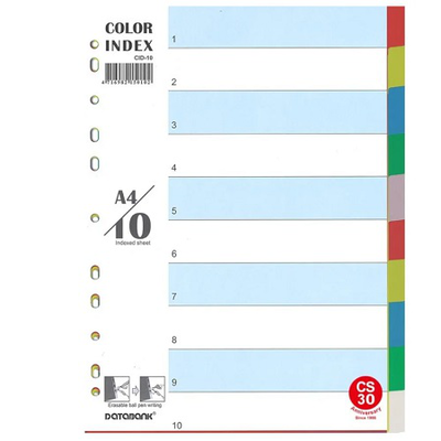 Databank color index pp cid-10 a4 10 subjects, , medium