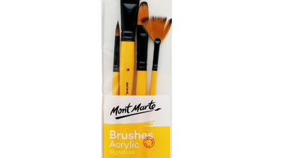 Mont marte gallery series paint brush set - acrylic 4pc, , medium