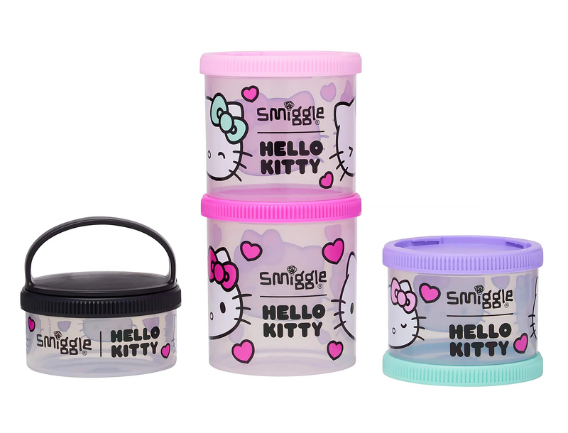 Product image: Smiggle hello kitty snack & stack containers, , medium-null