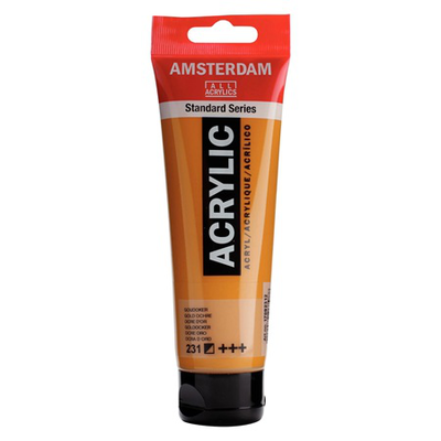 Amsterdam acrylic 120ml gold orche 231, , medium