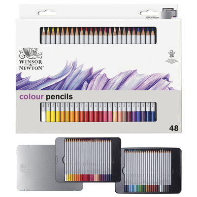 W&n precision pencil coloured x48 tin set, , medium