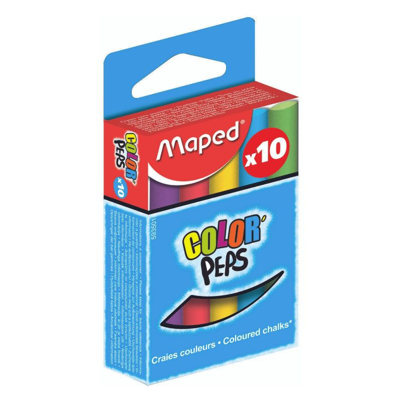 Colour peps chalk 10pcs maped, , medium-null