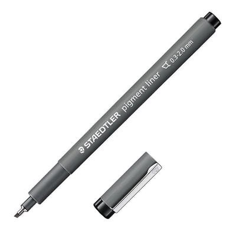 Staedtler pigment liner 01 black, , medium-null