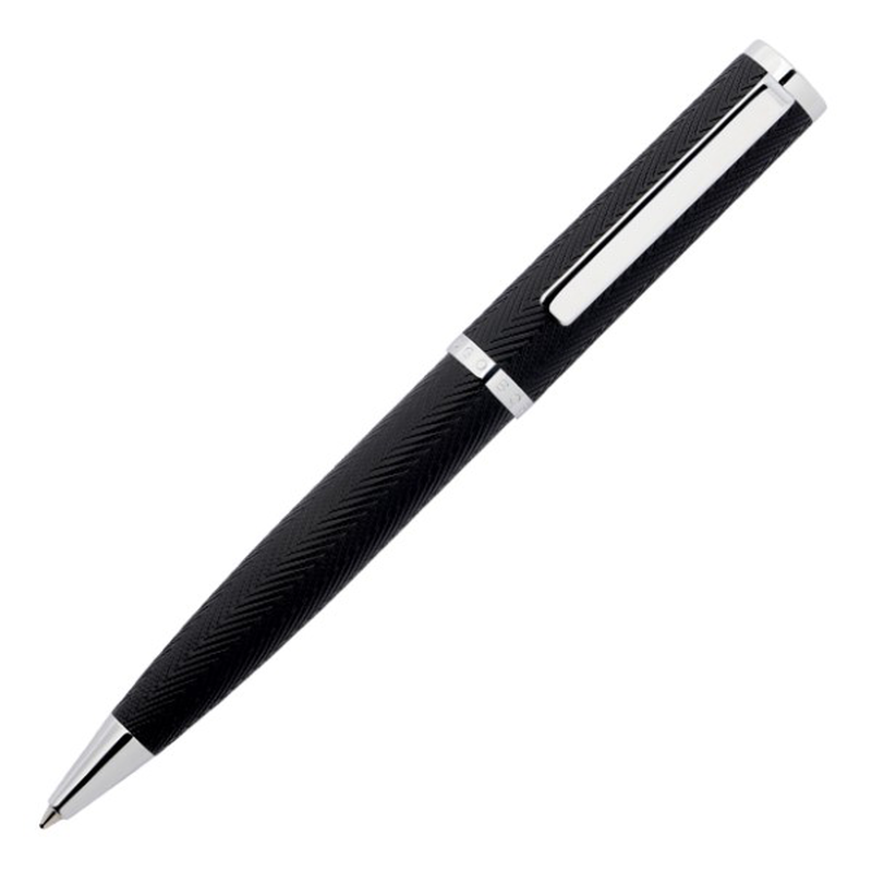 Hugo Boss ballpoint pen formation herringbone chrome, , medium image number null