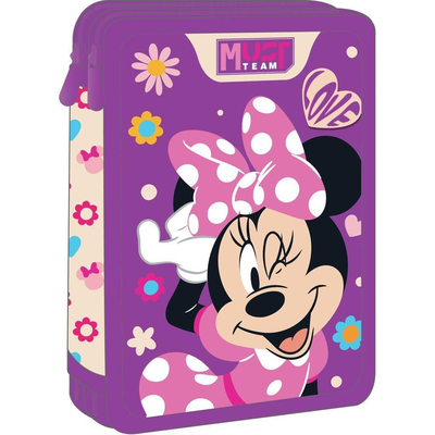 Σχολική κασετίνα διπλή γεμάτη must disney minnie mouse love, , medium