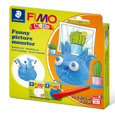 Funny picture monsterfimo® kids 8035 oven-bake modelling clay