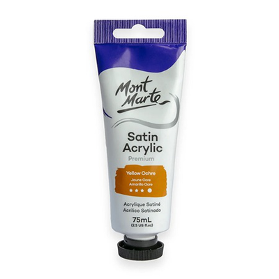 Mont marte satin acrylic 75ml yellow orche pmsa7525_v01, , medium