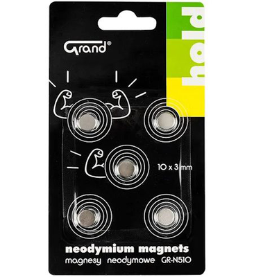 Magnets neodymium gr-n510 10mm grand 5pcs, , medium