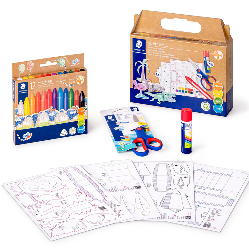 Staedtler noris jumbo paper figures crafting set, , medium-null