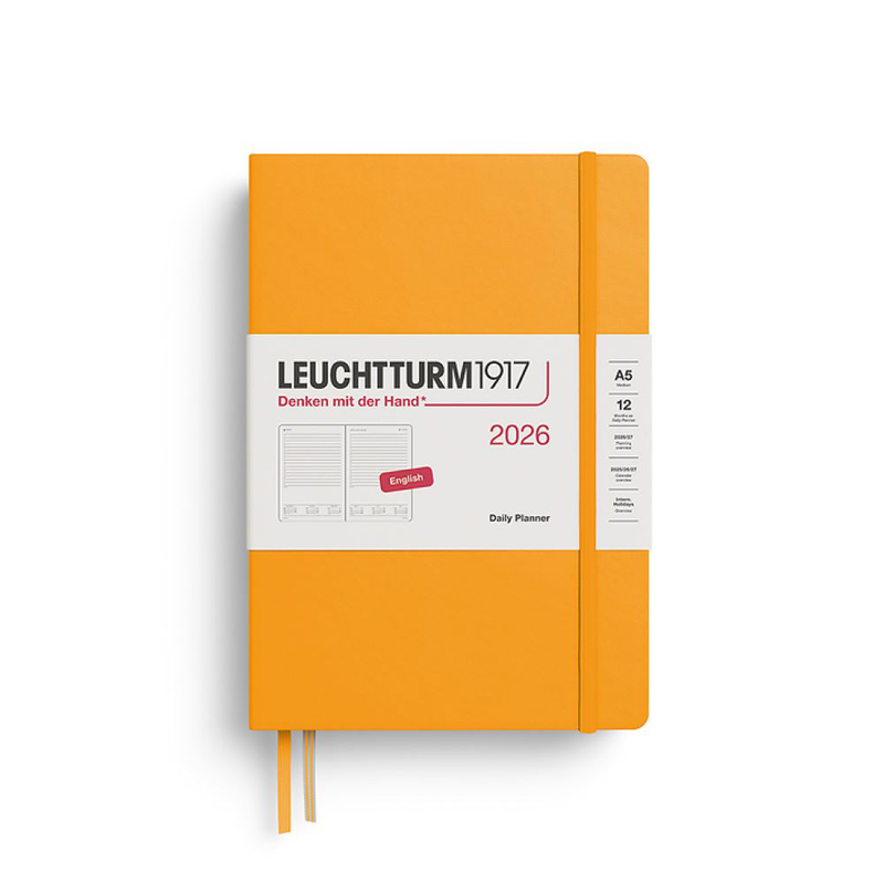 Product image: Daily planner 2026 medium a5 rising sun lined 464 numbered pages, , medium-null