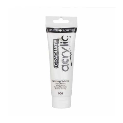 Acrylic paint graduate 120ml, Mixing white, medium