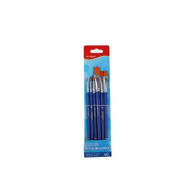 Brush synthetic 6 pcs, , medium