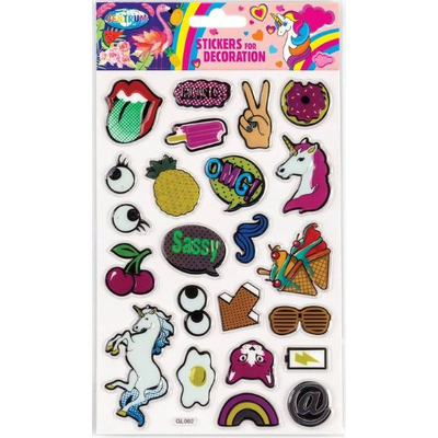 Decoration stickers paper 32x40mm & 20x37mm