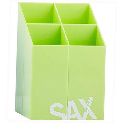 Sax design quadra pen pot light green